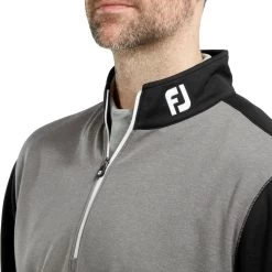 FootJoy Heather Colour Block Chill-Out Mens Golf Pullover -FootJoy 0vmljkk1uly