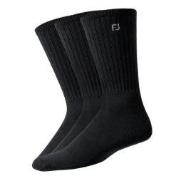FootJoy 16317 FJ Mens C.Sof 3 PK Crew Black
