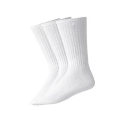 FootJoy 16331 FJ Mens C.Sof 3 PK Crew White