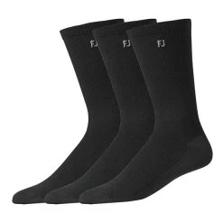 FootJoy Gents ProDry LtWt Socks 3 Pair Black
