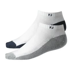 FootJoy Ladiess ProDry Sportlet Socks 2-Pack White Navy