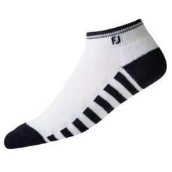FootJoy Ladies Prodry Lightweight Splet Socks White - Black