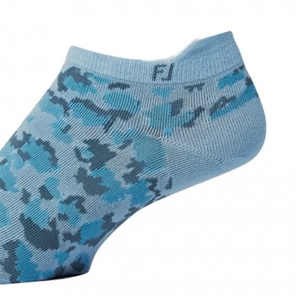 FootJoy Ladies Spot Print Socks Blue 2 FootJoy Ladies Spot Print Socks Blue - Image 2