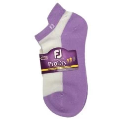 FootJoy Ladies ProDry LW Fashion Socks White Lavender Solid