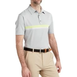 FootJoy Lisle Engineered Chestband Mens Golf Polo Shirt -FootJoy 1fj3qvgij5s