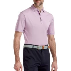 FootJoy Birdseye Jacquard With Stripe Trim Mens Golf Polo Shirt 7 FootJoy Birdseye Jacquard With Stripe Trim Mens Golf Polo Shirt -FootJoy 1nppon54ovh