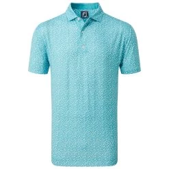 FootJoy Tossed Tulips Lisle Mens Golf Polo Shirt