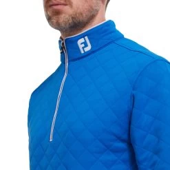 FootJoy Mens Diamond Jacquard Chill-Out Golf Mid-Layer Pullover -FootJoy 5auomewcqdi