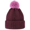 FootJoy FJ Cable Knit Bobble FIG PINK