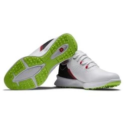 FootJoy Fuel Junior Shoes White - Black - Lime -FootJoy P 45034FJFUELJUNIORSHOESWHITEBLACKLIME 3 L