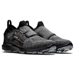FootJoy Gents Hyperflex BOA Shoes Black - Charcoal - Silver -FootJoy P 51087FOOTJOYSHOESBLACKCHARCOALSILVERGENTS 5 L