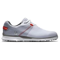 FootJoy Gents Pro SL Sport Golf Shoes White - Grey - Orange