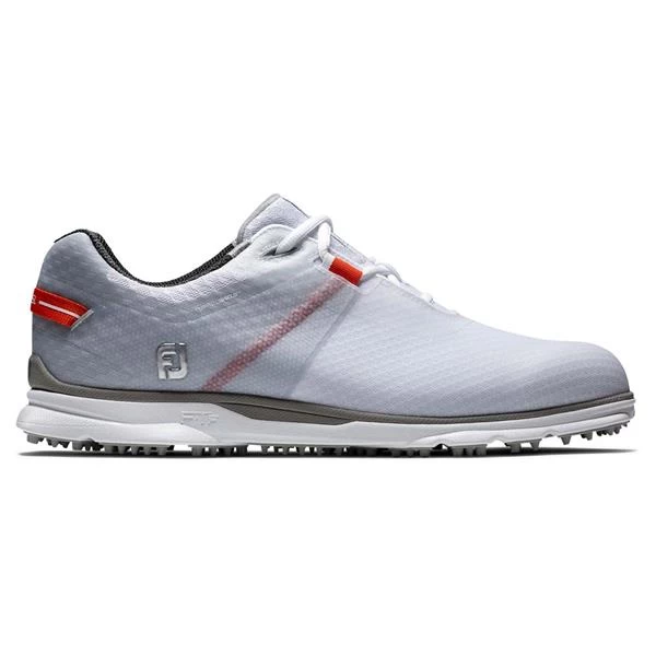 FootJoy Gents Pro SL Sport Golf Shoes White - Grey - Orange 1 FootJoy Gents Pro SL Sport Golf Shoes White - Grey - Orange