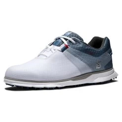 FootJoy Gents Pro SL Sport Golf Shoes White - Blue Fog - Navy -FootJoy P 53854FOOTJOYSHOESWHITEBLUEFOGNAVYGENTS 4 L