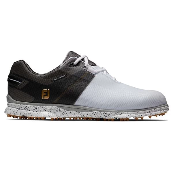 FootJoy Gents Pro SL Sport Shoes White - Black - Gold 1 FootJoy Gents Pro SL Sport Shoes White - Black - Gold