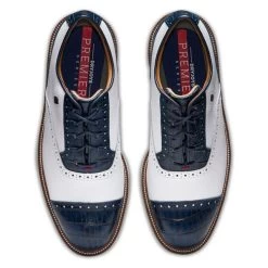 FootJoy Gents Premiere Tarlow Shoes Navy - White -FootJoy P 53904FJGENTSPREMTARLOWSHOEMEDFITNAVYWHITE 5 L