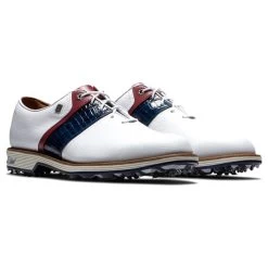 FootJoy Gents Premiere Packard Shoes White - Navy - Red -FootJoy P 53909FJGENTSPREMIEREPACKARDSHOESWHITENAVYRED 3 L