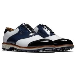 FootJoy Gents Premiere Series Wilcox Shoes White - Navy - Black -FootJoy P 54323FOOTJOYSHOESWHITENAVYBLACKGENTS 5 L