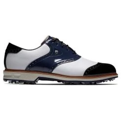 FootJoy Gents Premiere Series Wilcox Shoes White - Navy - Black