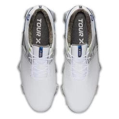 FootJoy Gents Tour X Shoes White - Blue -FootJoy P 55404FOOTJOYSHOESWHITEBLUEGENTS 4 L