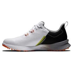 FootJoy Gents FJ Fuel Shoes White Black Orange -FootJoy P 55443FOOTJOYSHOESWHITEBLACKORANGEGENTS 2 L