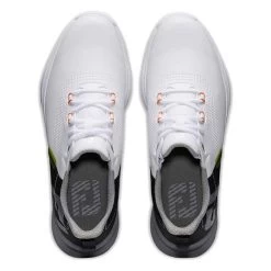 FootJoy Gents FJ Fuel Shoes White Black Orange -FootJoy P 55443FOOTJOYSHOESWHITEBLACKORANGEGENTS 3 L