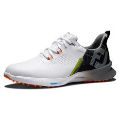FootJoy Gents FJ Fuel Shoes White Black Orange -FootJoy P 55443FOOTJOYSHOESWHITEBLACKORANGEGENTS 4 L