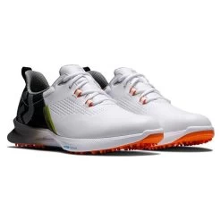 FootJoy Gents FJ Fuel Shoes White Black Orange -FootJoy P 55443FOOTJOYSHOESWHITEBLACKORANGEGENTS 5 L