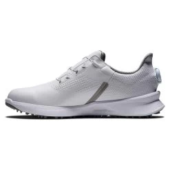 FootJoy Gents FJ Fuel BOA Shoes White Grey 8 FootJoy Gents FJ Fuel BOA Shoes White Grey -FootJoy P 55446FOOTJOYSHOESWHITEGREYGENTS 2 L