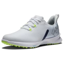 FootJoy Gents FJ Fuel Sport Shoes White - Navy - Green -FootJoy P 55453FOOTJOYSHOESWHITENAVYGREENGENTS 4 L