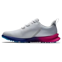 FootJoy Gents FJ Fuel Sport Shoes White - Pink - Blue -FootJoy P 55455FOOTJOYSHOESWHITEPINKBLUEGENTS 2 L