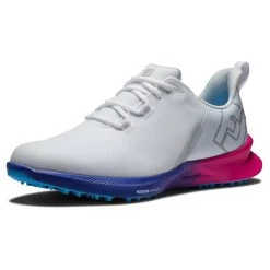 FootJoy Gents FJ Fuel Sport Shoes White - Pink - Blue -FootJoy P 55455FOOTJOYSHOESWHITEPINKBLUEGENTS 4 L