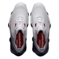 FootJoy Gents FJ Tour Alpha Shoes White - Navy - Grey -FootJoy P 55500FOOTJOYSHOESWHITENAVYGREYGENTS 3 L