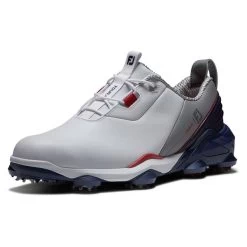 FootJoy Gents FJ Tour Alpha Shoes White - Navy - Grey -FootJoy P 55500FOOTJOYSHOESWHITENAVYGREYGENTS 4 L