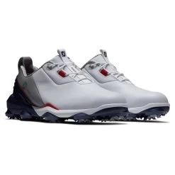 FootJoy Gents FJ Tour Alpha Shoes White - Navy - Grey -FootJoy P 55500FOOTJOYSHOESWHITENAVYGREYGENTS 5 L