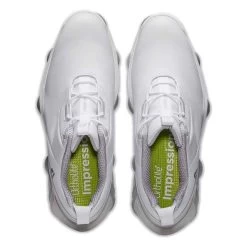 FootJoy Gents Tour Alpha Shoes White Grey Lime -FootJoy P 55505FOOTJOYSHOESWHITEGREYLIMEGENTS 3 L