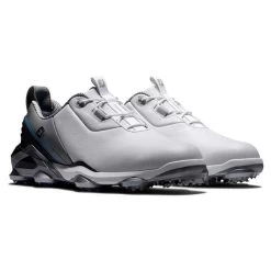 FootJoy Gents Tour Alpha Shoes White Grey Blue -FootJoy P 55506FOOTJOYSHOESWHITEGREYBLUEGENTS 5 L