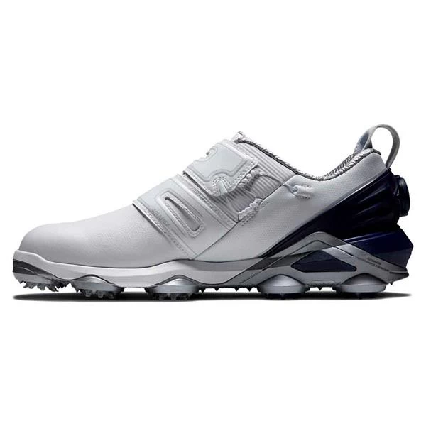 FootJoy Gents Tour Alpha Double BOA Shoes White Navy Grey 3 FootJoy Gents Tour Alpha Double BOA Shoes White Navy Grey - Image 3