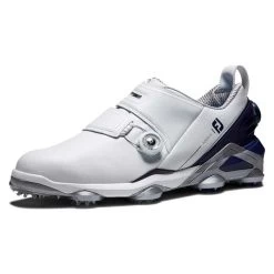 FootJoy Gents Tour Alpha Double BOA Shoes White Navy Grey 10 FootJoy Gents Tour Alpha Double BOA Shoes White Navy Grey -FootJoy P 55508FOOTJOYSHOESWHITENAVYGREYGENTS 4 L