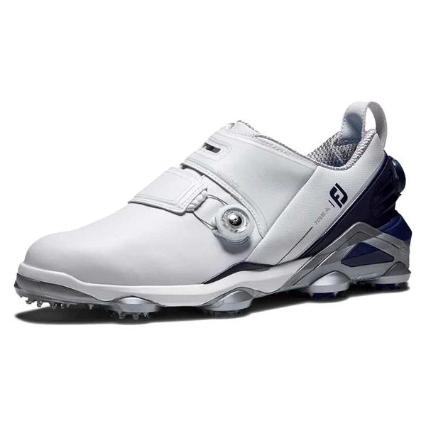 FootJoy Gents Tour Alpha Double BOA Shoes White Navy Grey 5 FootJoy Gents Tour Alpha Double BOA Shoes White Navy Grey - Image 5