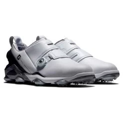 FootJoy Gents Tour Alpha Double BOA Shoes White Navy Grey 11 FootJoy Gents Tour Alpha Double BOA Shoes White Navy Grey -FootJoy P 55508FOOTJOYSHOESWHITENAVYGREYGENTS 5 L