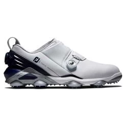FootJoy Gents Tour Alpha Double BOA Shoes White Navy Grey