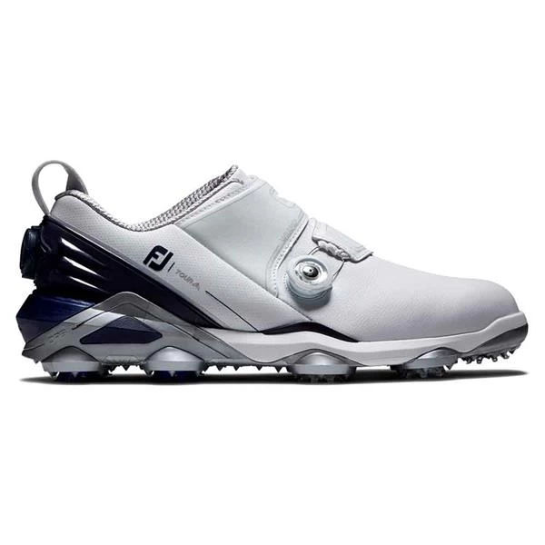 FootJoy Gents Tour Alpha Double BOA Shoes White Navy Grey 1 FootJoy Gents Tour Alpha Double BOA Shoes White Navy Grey