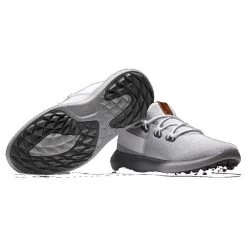 FootJoy Gents Flex Coastal Medium Fit Shoe White - Grey -FootJoy P 56130FJGENTSFLEXCOASTALMEDFITSHOEWHITEGREY 2 L