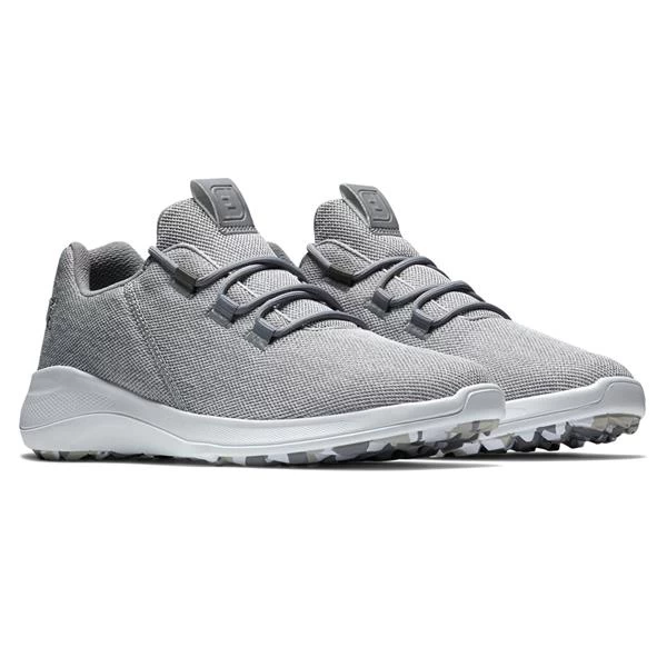 FootJoy Gents Flex Coastal Shoes White - Grey 4 FootJoy Gents Flex Coastal Shoes White - Grey - Image 4