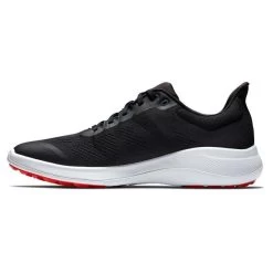 FootJoy Gents FJ Flex Shoes Black - White - Red -FootJoy P 56141FOOTJOYSHOESBLACKWHITEREDGENTS 2 L