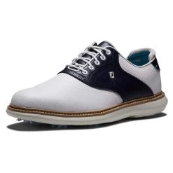 FootJoy Gents FJ Traditions Shoes White - Navy 10 FootJoy Gents FJ Traditions Shoes White - Navy -FootJoy P 57899FOOTJOYSHOESWHITENAVYGENTS 4 L