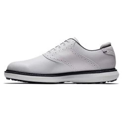 FootJoy Gents FJ Traditions Spikeless Shoes White - Black - Grey -FootJoy P 57927FOOTJOYSHOESWHITEBLACKGREYGENTS 2 L