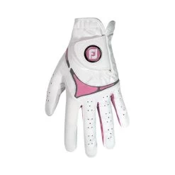 FootJoy Ladies GTxtreme Glove Left Hand White - Pink -FootJoy P 64884FJLADIESGTXTREMEGLOVELHWHITEPINK 1 L