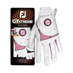 FootJoy Ladies GTxtreme Glove Left Hand White - Pink -FootJoy P 64884FJLADIESGTXTREMEGLOVELHWHITEPINK L